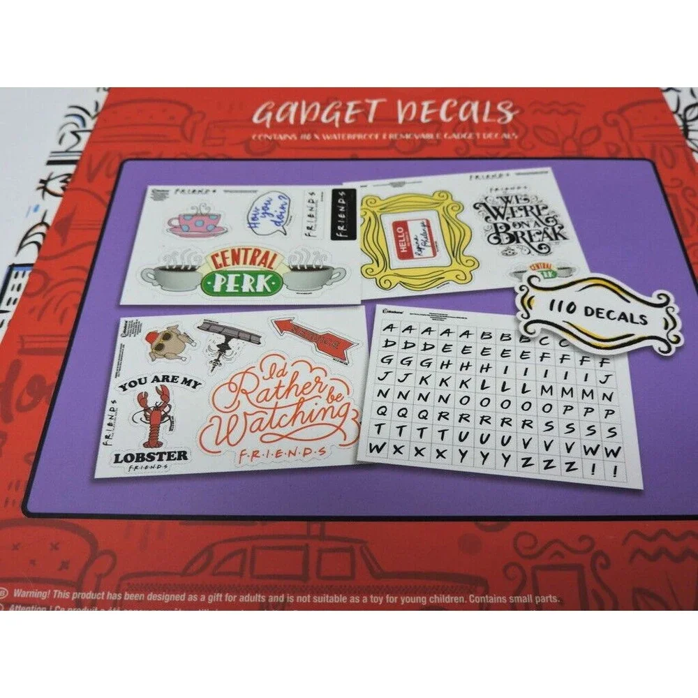 Friends The Television Series 110 Waterproof Removable Gadget Decals Personalize